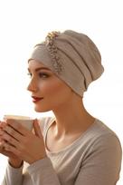 Moteriškas Turbanas Kalina Šviesiai Smėlio Spalvos Iš Viskozinio Megzto Audinio, Taip Pat Po Chemoterapijos brown