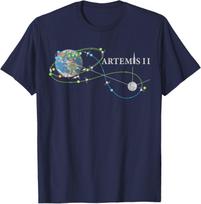 Artemis 2 Route Map SLS Rocket Launch Mission To The Moon T-Shirt Unisex T-Shirt XL gray