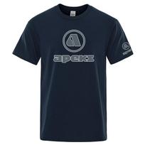 Vasaros Unisexs Apeks Nardymo Įrangos Unisexs Logotipo Spaudinys Laisvalaikio Vienspalvis Trumpomis Rankovėmis 2026 Madingas Patogus Universalus Viršus M gray