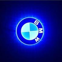 BMW 4D logotipas LED lemputė 82mm ženklelis priekinei ir galinei apdailai Tinka 1 3 5 7 serijoms X1 X3 X4 X5 X6 GT525 GT535 CVD1 8.2cm-1pcs mėlyna