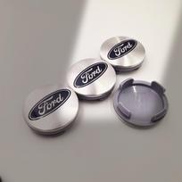 4 vnt. 54/56/60/65/68 mm automobilio rato centrinis dangtelis Ford Fiesta Mondeo Fusion Explorer Escape Focus Kuga ratlankio dangtelio lipdukas CVU1 4cap white