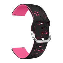 22 mm silikoninis dirželis Garmin Venu 4 3 2 45 mm Forerunner 255 265 46 mm 570 47 mm Universalus graviruotas gėlėtas dirželis Garmin Venu 4 Venu 4 45mm black