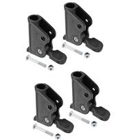 Juodos Sulankstomos Gulto Kėdės Priedai Plastikiniai 90*84mm/3.55*3.31  Plastikinis Metalinis Traukimo Žiedelis Fiksavimo Sagtis Sulankstomos Gulto Kėdės