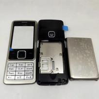 Visas pilnas mobiliojo telefono korpuso dangtelis, rėmelis, baterijos galinis dangtelis, angliškas klaviatūros skydelis, skirtas Nokia 6300 auksinė