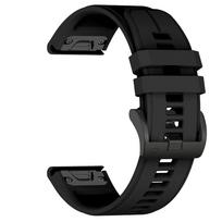 skirta Fenix 6 Pro 7 5 Plus 22 20 26mm dirželis silikoninis QuickFit skirta Garmin Fenix 6X Pro 7X 5X 6S 7S Forerunner 935 945 3HR apyrankė 20mm QuickFit juoda