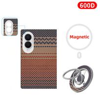 Samsung Galaxy Z Fold 8 platai dėklas Galinės dangtelio rėmelis 600D Aramid anglies pluošto 400D 1500D Rėmelis Kietas korpusas Galinis magnetinis dangtelis Galaxy Z Fold 8 Wide
