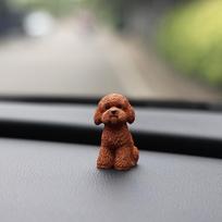 Dervos amatai Pudelio šunų figūrėlės Šuniuko modelis Šunų veiksmo figūrėlės Mini gyvūnų ornamentas Namų dekoras Sitting coffee