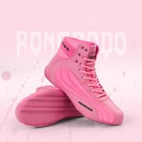 Nauji bokso batai Kovinėms treniruotėms Kovos menams Sporto salei Sanda batai Aukšti Sugeriančių smūgius Imtynių batai 39 pink