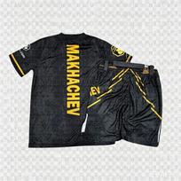 MOTO Top Boxer MMA aštuonkampė narvo Merab Dvalishvili marškinėlių ir šortų komplektas vyrams sporto treniruočių bėgimo komplektas greitai džiūstantis kovos komplektas L