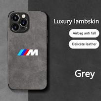 Viskas įskaičiuota telefono dėklo lipdukai BMW Performance automobiliui iPhone 16 15 13 14 12 Pro Max Mini 8 XR XS 16 Plus 15Pro MAX dangteliui for iPhone 14 pilka