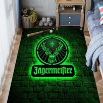 Jägermeister: Drąsus ryškus kilimas Namų dekoras Tinka visiems sezonams Biuro kėdės pagalvėlė Menas Bendrabučio dekoracija 60x90cm( 23x35in )