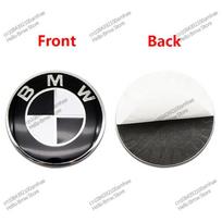 4 vnt. 56/60/65/70 mm „pasidaryk pats“ automobilio ratlankio centro dangtelio lipdukai 50-ojo jubiliejaus ratlankio emblemos lipdukai BMW E46 E90 F30 F10 G20 X5 4Pcs 70mm juoda balta spalva