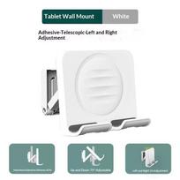Shower Phone Holder Waterproof Wall Mount 360° Rotatable Self-Adhesive Adjustable Phone Stand for Bathroom Shower B white