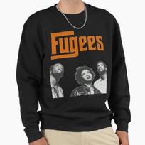 Unisex Cotton Sweater Pullover Hoodie Printed Sweater The Fugees Pullover Sweatshirt Casual Long Sleeve Sweatshirt 4XL (90-100kg) juoda