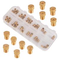 Propane Burner Nozzles 36 Piece Brass Conversion Kit M6x0.75 for Gas Cookers auksas