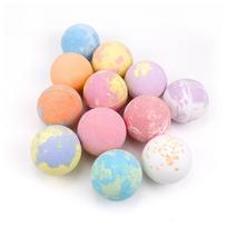 Children's Ocean Bath Bomb with Dried Flowers and Toy beige
