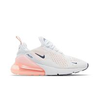 Nike Womens Air Max 270 'White Bleached Coral' (women's sizes) White / Atmosphere / Bleached Coral / Midnight Navy Casual Shoes AH6789 110 38.5 white
