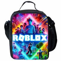 Roblox Animacinių filmukų Spaudinio Izoliuotas Pietų Krepšys Vaikams Lunch Bag blue
