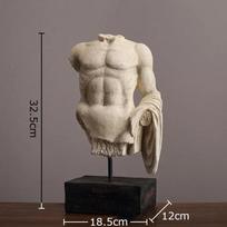 Human Body Character Resin Sculpture Figures Statue Desk Decoration Crafts Ornaments Room Aesthetic Sculptures Home Office Decor beige