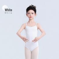 Girls' Ballet Summer Spaghetti Strap Leotard: Lycra Cotton Dancewear & Performance Outfit For height 110-120cm balta
