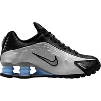 Nike Shox R4 Low top Running Shoes Metallic Silver/Black Unisex CW2626-004 39 gray