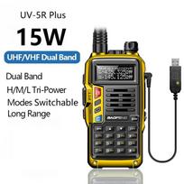 Baofeng UV-5R Plus 15W UHF/VHF Trijų galių Racija 50 KM USB Ilgo nuotolio UV 5R UV-10R S9 Plus Atnaujinimas Dvipusio ryšio radijo stotelė