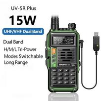 Baofeng UV-5R Plus 15W UHF/VHF Trijų galių Racija 50 KM USB Ilgo nuotolio UV 5R UV-10R S9 Plus Atnaujinimas Dvipusio ryšio radijo stotelė