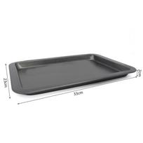 Stačiakampė kepimo skarda Namų gamybos maisto gaminimo indai Non-Stick danga Torto, picos, duonos gaminimo plokštė keptuvė Large 33 * 23 * 2cm