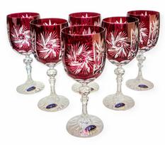 Ruby Crystal Wine Glasses 240 Olive Grinder