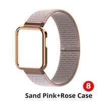 Nailono apyrankės, skirtos „Xiaomi Mi Watch Lite“ dėklui, juostelė, metalinė apsauga, skirta „Redmi Watch 2 Lite“ / „Mi Watch Lite“ buferiui „Correa Band“ Redmi Watch 2 rožinė
