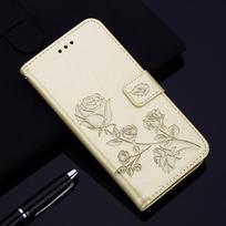 Minkštas TPU odinis piniginės telefono dėklas, skirtas Huawei P30 P40 P20 P8 P10 P9 Lite Pro P Smart Z Y5P Y6P Y3 Y5 Y6 Y7 Prime 2018 2019 Nova 3i 5T 9 8i atverčiamas dangtelis Huawei P20 Lite auksas