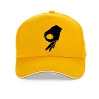 Gerai rankos ženklas beisbolo kepuraitė pirštas OK Unisex madinga tėčio kepuraitė Hipsteris Unisex moterys Hip-hop kepuraitė Vasarinė prekės ženklo reguliuojama snapback kepuraitė black