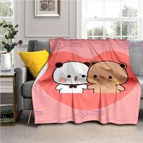 3D animacinių filmų „Bubu“ ir „Dudu“ antklodė pliušinė antklodė lovatiesė Sofa Bear antklodė, tinkanti miegamojo svetainei šilta antklodė 130x150cm