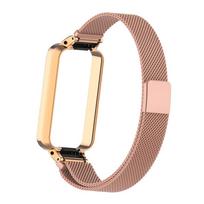 Tinka Amazfit Band 7 strap magnetiniam dirželiui nerūdijančio plieno riešo dirželis Amazfit Band 7 dirželio pakeitimo dirželis For Amazfit Band 7 rožinės rožinės spalvos