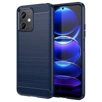 Skirta Xiaomi Poco X5 5G dėklas Xiaomi Poco X3 X4 GT X5 Pro dangtelis Atsparus smūgiams buferis Minkštas silikonas Šlifuotas telefono dėklas Xiaomi Poco X5 Poco X4 GT blue