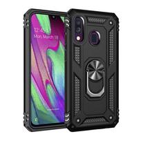 Samsung Galaxy A40 dėklas Armor Karinis Smūgiams Atsparus Magnetinis Automobilio Laikiklis Dangtelis Samsung A40 Dėklui Samsung A 40 for Samsung A40 purple
