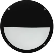 Solar Plus OKO pusapsauginis šviestuvas 6W/12W 330lm-520lm 3000K-4000K IK10 IP65 C4 juodas