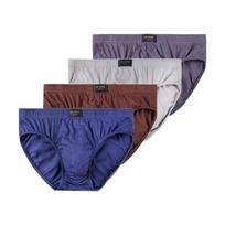 4 vnt. Didelio dydžio apatiniai vyrams, medvilninės kelnaitės, patogios kelnaitės, vienspalviai apatiniai L XL 2XL 3XL 4XL 5XL 6XL 7XL 5XL gray