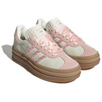 adidas Gazelle Bold Pink Ruffle Lace Moteriški sportbačiai Dramblio kaulo Smėlio-Rožinės Spalvos Off-White JR8374 39⅓ beige
