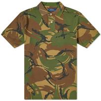 Polo Ralph Lauren Kamo rašto arkliuko siuvinėjimo trumpomis rankovėmis polo marškinėliai Vyriški Polo marškinėliai Žalia MNPOKNI1N820234-999 M brown