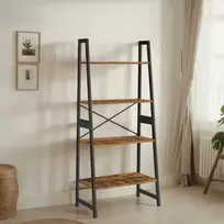 Songmics Knygų lentyna iš bambuko, 63x34x137 cm