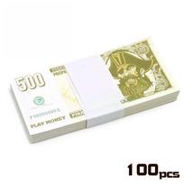 100 VNT. Piratų valiutos banknotų rekvizitai Festivalio popieriniai pinigai Vaikų žaislai Naujos vertės rekvizitas Žaidimo banknotas Namų Helovino dekoras 100pcs