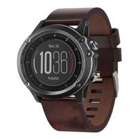 Garmin Fenix 3 Sapphire 26mm odinis metaliniu sagtimi laikrodžio dirželis For Garmin Fenix 3 Sapphire ruda