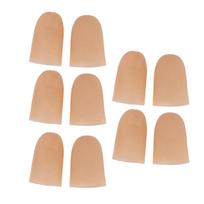 5 Pairs Finger Light Up Thumb PVC 3V 40mAh Battery Powered 4.5cm LED Fake Finger Lights for Performance Prop Blue mėlyna