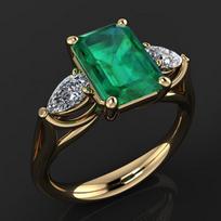 Geometric Gold Set Square Green Stone Ring Ladies Party Accessories Gift Jewelry 2025 10 blue