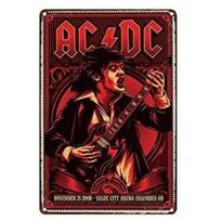 AC DC Vintažinė Sunkaus Metalo Muzika Šaunus Klasikinio Roko Grupės Metalinis Skardinis Ženklas Namams Restoranui Kavinei Barui Meno Sienų Dekoravimas Dovanos 20x30cm