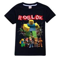 Roblox Žaidimo Animacinis Vaikų Marškinėliai Trumpomis Rankovėmis 2D Spausdinti Laisvalaikio Anime Sportinis Viršus Puiki Gimtadienio Dovana Vaikams 140cm black