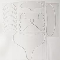 Silicone Anti-Wrinkle Patches for Nasolabial Folds, Forehead, and Neck - Transparent, Self-Adhesive, Fine Line Reducer