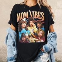 90-ųjų mamos stiliaus marškinėliai Šaunių mamų klubo marškinėliai Juokingi mamos gyvenimo marškinėliai Retro Motinos dienos dovana Vintažinis šaunios mamos estetikos marškinėlis 3XL brown