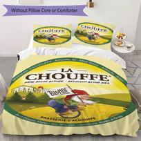 La Chouffe Gnomo rašto patalynės komplektas antklodės užvalkalas pagalvės užvalkalas namų dekoracija gimtadienio dovana (1 * užvalkalas antklodei + 2 * užvalkalas pagalvei be užpildo)62 135x200cm